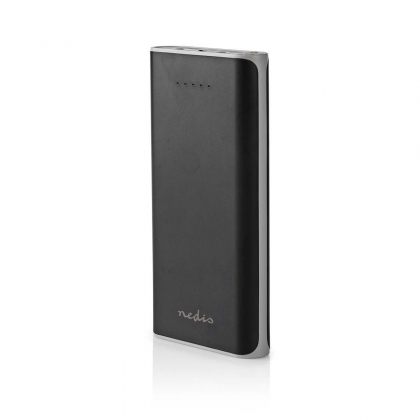 Powerbank | 20000 mAh | 2 USB-A uitgangen 3.1 A | micro-USB ingang | Zwart