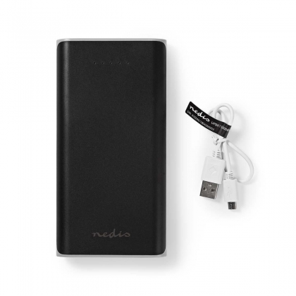 Powerbank | 20000 mAh | 2 USB-A uitgangen 3.1 A | micro-USB ingang | Zwart