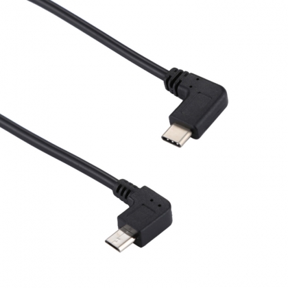 ADAPTERKABEL USB-C MALE HAAKS / MICRO USB MALE HAAKS