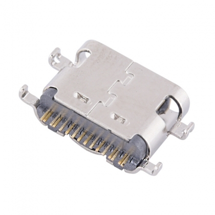 USB-C CHASSISDEEL FEMALE HAAKS PCB