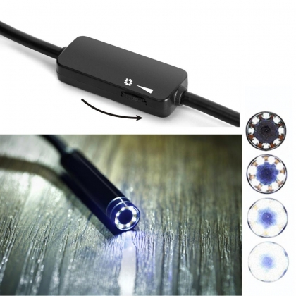 Waterproof USB-/ USB-C / micro-USB Endoscoop met LED verlichting