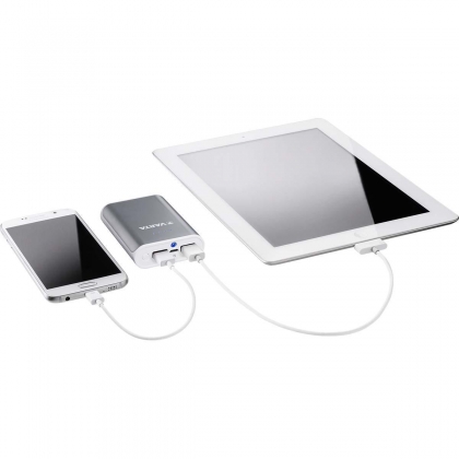 Draagbare Powerbank 6000 mAh Grijs