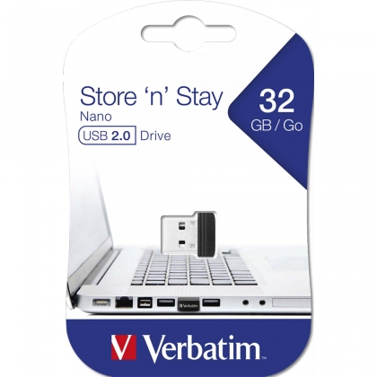 Store 'n'Stay Nano USB Stick USB 2.0 32GB Zwart