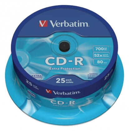 VERBATIM SPINDEL CD 700 MB 25 STUKS