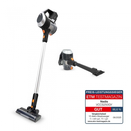 Steelstofzuiger | 130 W | 25.9 VAC | Gemotoriseerde Borstel met Geïntegreerde Verlichting | 10000 Pa | HEPA-luchtfilter | Oranje / Zwart