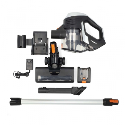 Steelstofzuiger | 130 W | 25.9 VAC | Gemotoriseerde Borstel met Geïntegreerde Verlichting | 10000 Pa | HEPA-luchtfilter | Oranje / Zwart