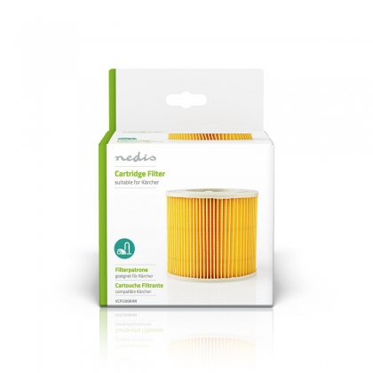 Stofzuiger Cartridge-Filter | Vervanging voor: Kärcher | A 2101 / A 2201 / WD 1 / WD 2 / WD 3 | Cartridgefilter