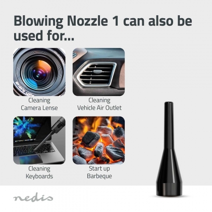 Handstofzuiger | Luchtblazer | 90 W | Oplaadbaar | Droog | Li-Ion | Zwart