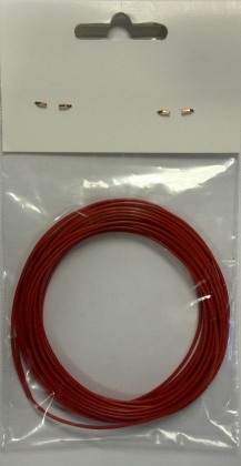 MONTAGESNOER 0,14MM ROOD 10MTR