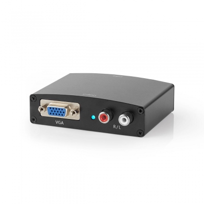 HDMI™-Converter | HDMI™ Input | VGA Female / 2x RCA Female | 1-weg | 1280x768 | 1.65 Gbps | Aluminium | Antraciet