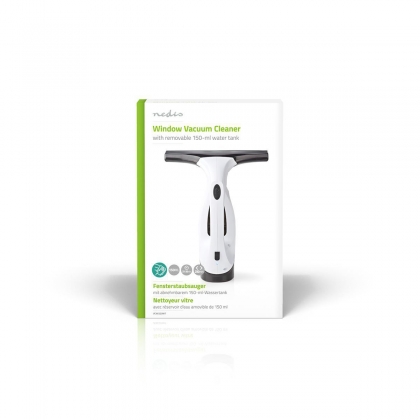 Elektrische Raamwisser | 20 W | Inhoud Reservoir Vuil Water: 200 ml | Afneembare vuilwatertank | Wit / Zwart