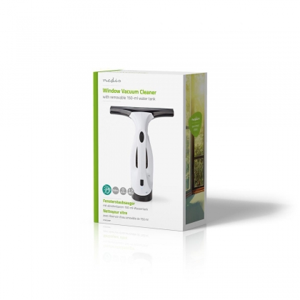 Elektrische Raamwisser | 20 W | Inhoud Reservoir Vuil Water: 200 ml | Afneembare vuilwatertank | Wit / Zwart