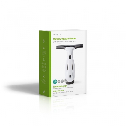 Elektrische Raamwisser | 20 W | Inhoud Reservoir Vuil Water: 200 ml | Afneembare vuilwatertank | Wit / Zwart