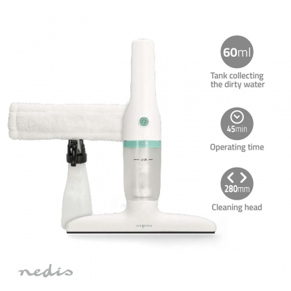 Electrische Ruitenreiniger | 12 W | 1200 Pa | Inhoud Reservoir Vuil Water: 60 ml | Afneembare vuilwatertank | Groen / Wit