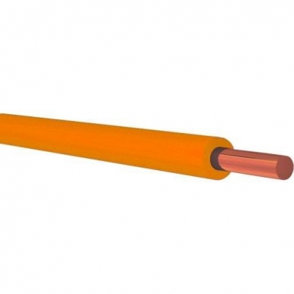 VD 1.5 mm² massief installatiedraad oranje