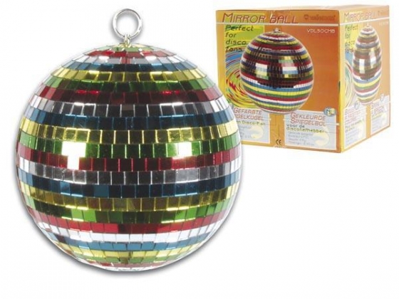 GEKLEURDE SPIEGELBOL (Ø 20cm)