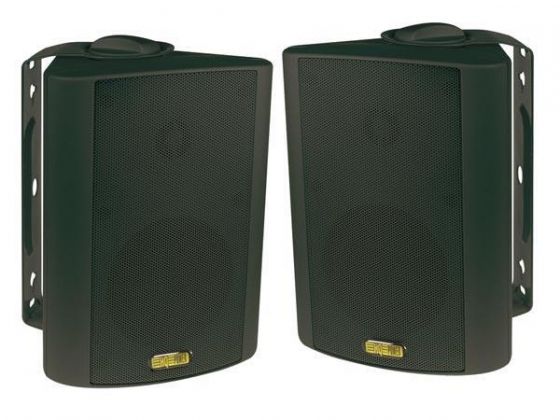 SET VAN 2 STUKS DYNAMISCHE TWEEWEG LUIDSPREKERBOXEN 2 x 20W - 16 ohm EN 100V (ZWART)