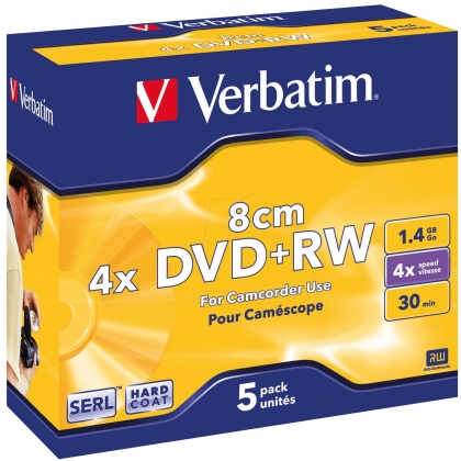Verbatim Mini DVD+RW 1,4 GB / 30min (8cm)