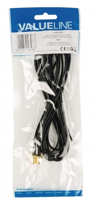 Antennekabel RP SMA Male - RP SMA Female 3.00 m Zwart