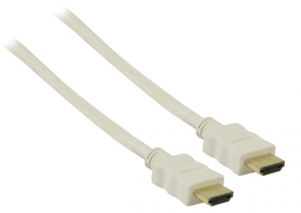 High Speed HDMI kabel met Ethernet HDMI-Connector - HDMI-Connector 2.00 m Wit