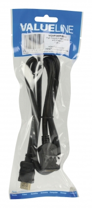 High Speed HDMI kabel met Ethernet HDMI-Connector - HDMI Female 1.00 m Zwart