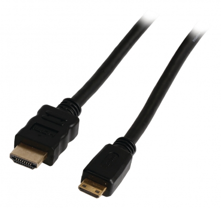 High Speed HDMI kabel met Ethernet HDMI-Connector - HDMI Mini-Connector Male 1.00 m Zwart
