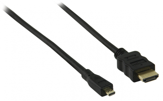 High Speed HDMI kabel met Ethernet HDMI-Connector - HDMI Micro-Connector Male 3.00 m Zwart