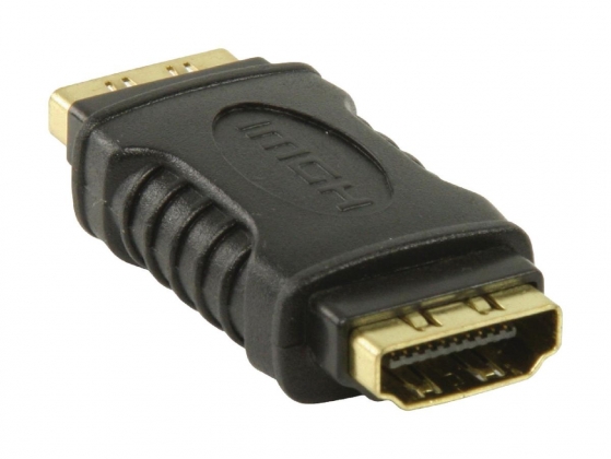 High Speed HDMI met Ethernet Adapter HDMI-Ingang - HDMI-Uitgang Zwart