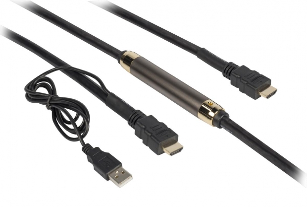 High Speed HDMI kabel met Ethernet HDMI-Connector - HDMI-Connector 40 m Zwart