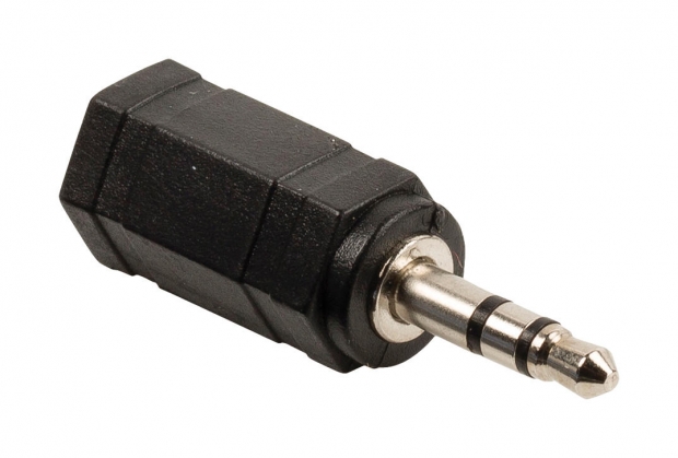 Stereo Audio Adapter 3.5 mm Male - 2.5 mm Female Zwart