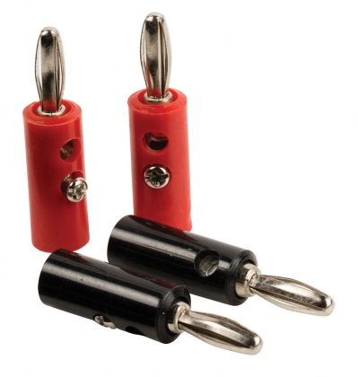 Banana Connector Male Rood/Zwart