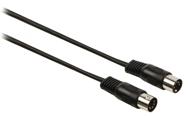 Stereo Audiokabel 5-Pins DIN Male - 5-Pins DIN Male 3.00 m Zwart