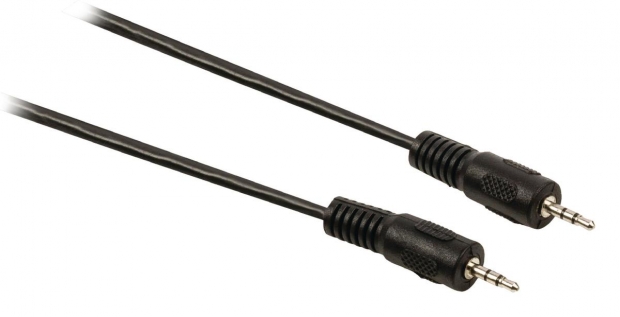 Stereo Audiokabel 2.5 mm Male - 2.5 mm Male 2.00 m Zwart