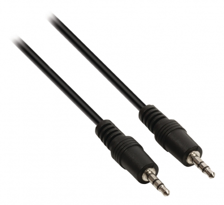 Stereo Audiokabel 3.5 mm Male - 3.5 mm Male 0.50 m Zwart