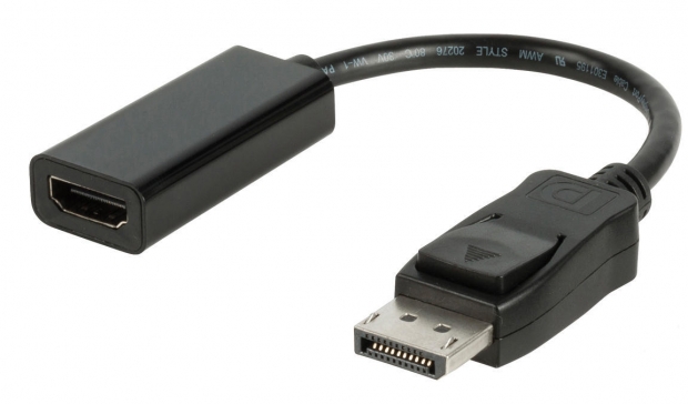 DisplayPort Kabel DisplayPort Male - HDMI Male 0.20 m Zwart