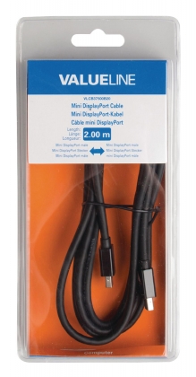 Mini DisplayPort Kabel Mini-DisplayPort Male - Mini-DisplayPort Male 2.00 m Zwart