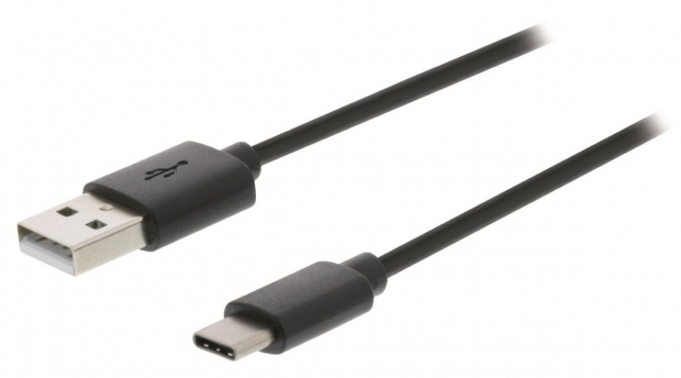 USB 2.0 Kabel USB-C Male - USB A Male 1.00 m Zwart