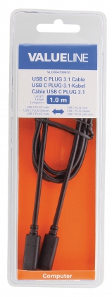 USB 3.1 Kabel USB-C Male - USB-C Male 1.00 m Zwart