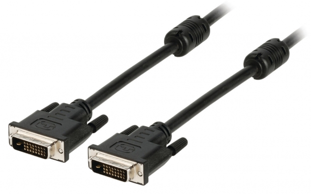 DVI Kabel DVI-D 24+1-Pins Male - DVI-D 24+1-Pins Male 2.00 m Zwart