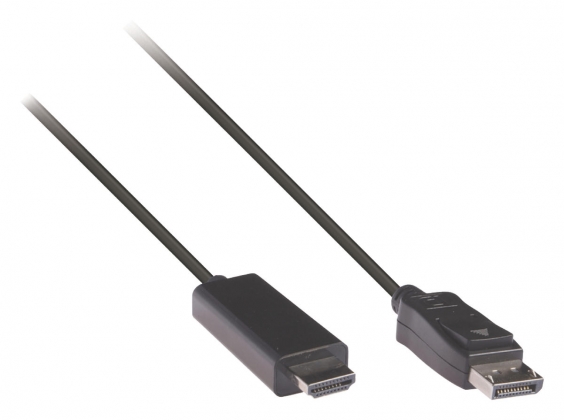 DisplayPort Kabel DisplayPort Male - HDMI-Connector 1.00 m Zwart