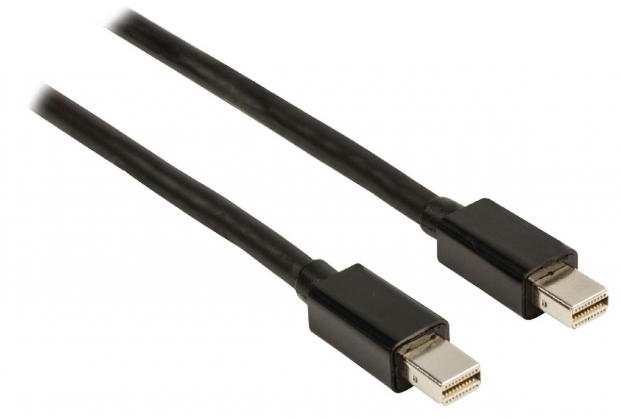 Mini DisplayPort Kabel Mini-DisplayPort Male - Mini-DisplayPort Male 3.00 m Zwart