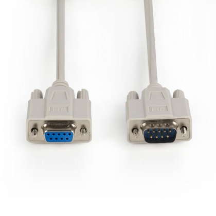 Seriële kabel SUB-D 9-Pins Male - SUB-D 9-Pins Female 15.0 m Ivoor