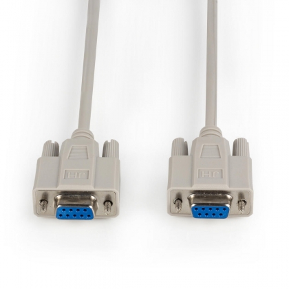 Nulmodemkabel SUB-D 9-Pins Female - SUB-D 9-Pins Female 3.0 m Ivoor