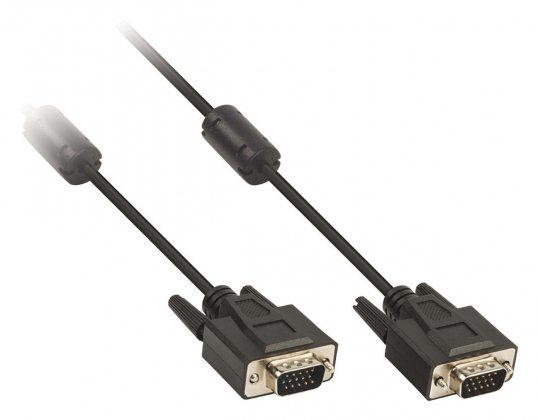 VGA Kabel VGA Male - VGA Male 15.0 m Zwart