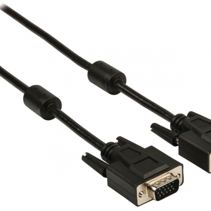 VGA Verlengkabel VGA Male - VGA Female 15-Pins 5.00 m Zwart