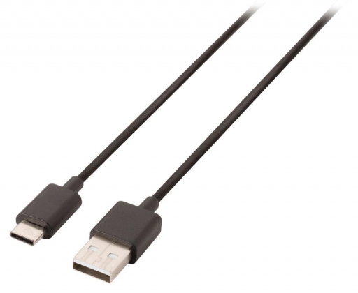 USB 2.0 Kabel USB-C Male - A Male 1.00 m Zwart