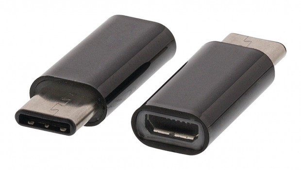 USB 2.0-Adapter USB-C Male - USB Micro-B Female Zwart