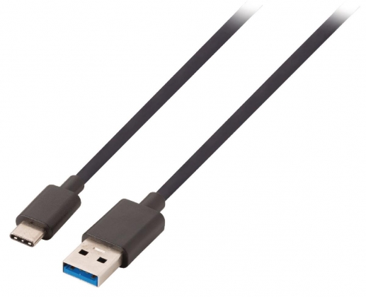 USB 3.0 Kabel USB-C Male - A Male 1.00 m Zwart