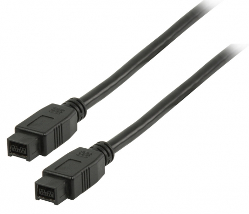 FireWire 800 Kabel FireWire 9-Pins Male - FireWire 9-Pins Male 2.00 m Zwart