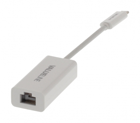 Adapter USB-C Male - RJ45 (8/8) Female Wit